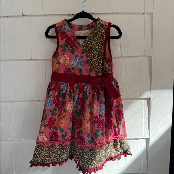 Matilda Jane Fall bouquet Dress Pink and Red Floral Dress - Picture 6 of 9